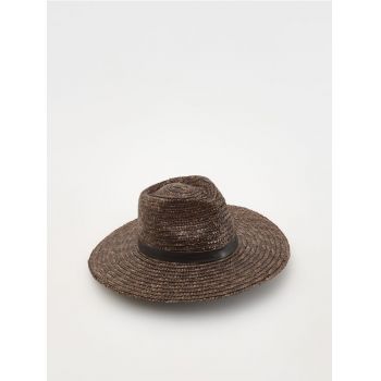 Reserved - Pălărie împletită - maro