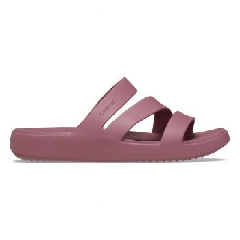 Papuci Crocs Getaway Strappy Roz - Cassis