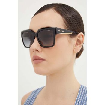 VOGUE ochelari de soare femei, culoarea negru, 0VO5553S