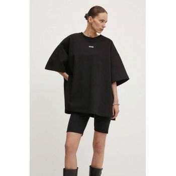 Gestuz tricou femei, culoarea negru, 10909140