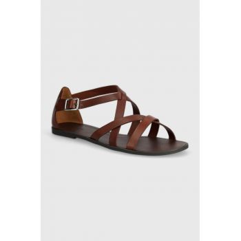 Vagabond Shoemakers sandale de piele TIA 2.0 femei, culoarea maro, 5731-001-27