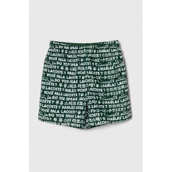 Lacoste pantaloni scurti de baie copii culoarea verde