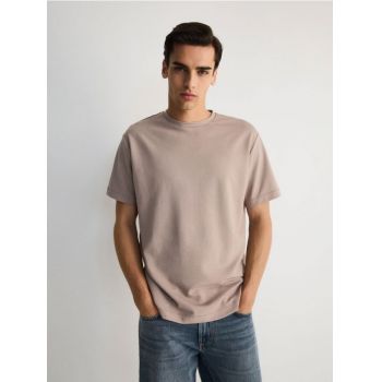 Reserved - Tricou comfort fit - bej