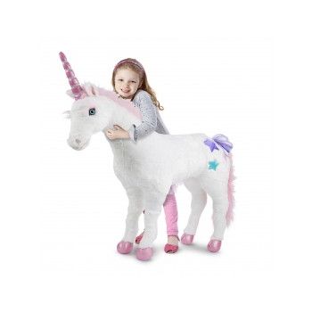 Unicorn gigant din plus, 114 cm, Melissa&Doug 8801