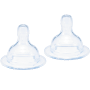 Set tetine de silicon cu flux variabil, 2 buc BebeduE 57034 la reducere