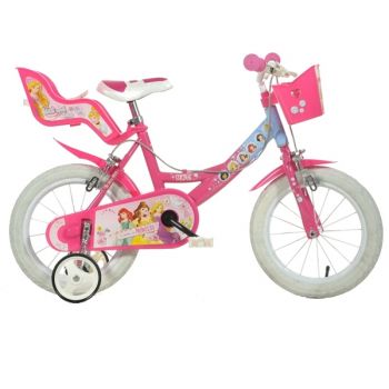 Bicicleta pentru fetite Disney Princess 14 inch Dino Bikes la reducere