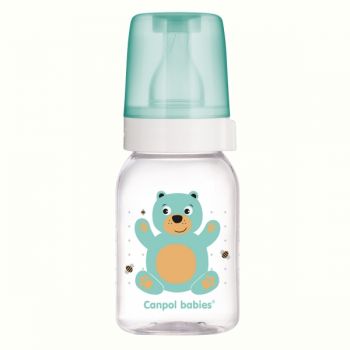 Biberon cu gat ingust Canpol Babies 120ml PP cute animals 11851