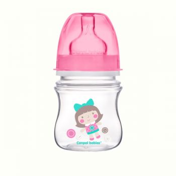 Biberon anticolici cu gat larg Canpol Babies 120 ml Easystart Toys 35205