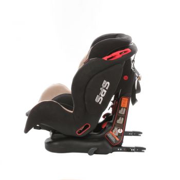 Scaun auto Georgia cu Isofix si Top Tether Bej KidsCare de firma original