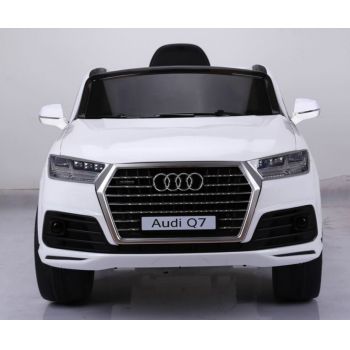 Masinuta electrica cu roti eva Audi Q7 White Masinuta electrica cu roti eva Audi Q7 White