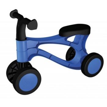 Ride-On pentru copii fara pedale Lena din plastic Albastru cu Negru dimensiune 48x21x34 cm