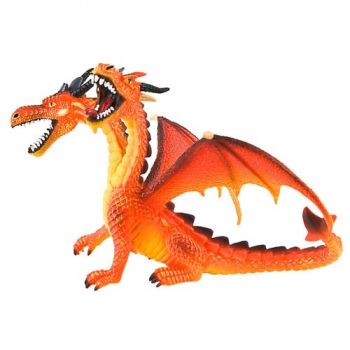 Figurina Bullyland Dragon Orange Cu 2 Capete