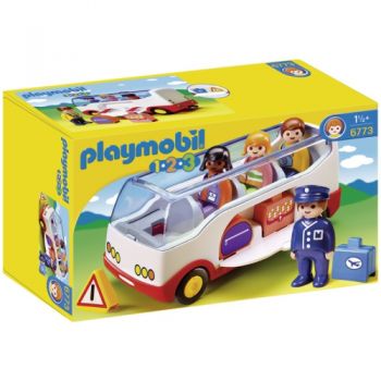 Set de Constructie Playmobil 1.2.3 - Autobuz