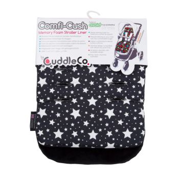 Saltea carucior Comfi Cush Black and White Stars