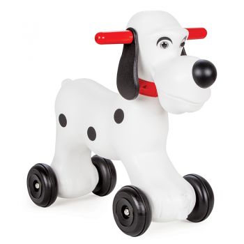 Balansoar cu roti pentru copii Pilsan Rocking Cute Dog cu baza detasabila,roti rezistente,margini rotunjite,sistem de siguranta antirasturnare,greutate maxima admisa 35kg