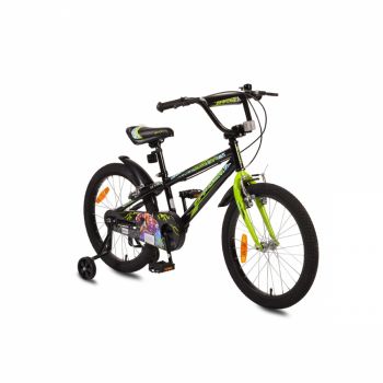 Bicicleta pentru baieti cu roti ajutatoare Byox Master Prince Black 20 inch de firma originala