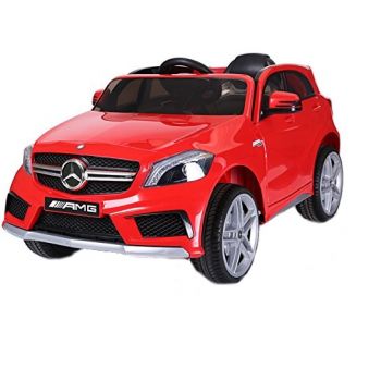 Masinuta electrica cu roti din cauciuc Mercedes Benz A45 AMG SUV Red