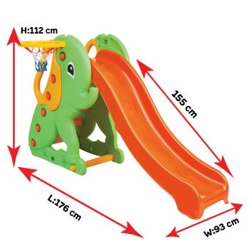Tobogan cu cos de baschet Elefant la reducere