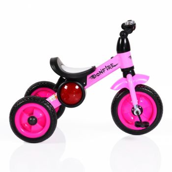 Tricicleta cu roti din cauciuc Byox Bonfire Pink ieftina