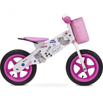 Bicicleta din lemn Toyz by Caretero Zap Pink ieftina