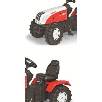 Tractor cu pedale Rolly Toys Steyer CVT cu cupa de firma originala
