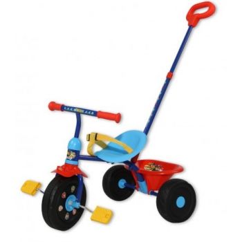 Tricicleta copii Saica Paw Patrol cu maner control pentru parinti