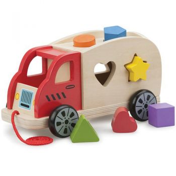 Camion New Classic Toys Shape Sorter cu 6 Forme