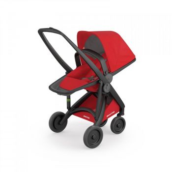 Carucior Reversible 100 Ecologic Black Red ieftin