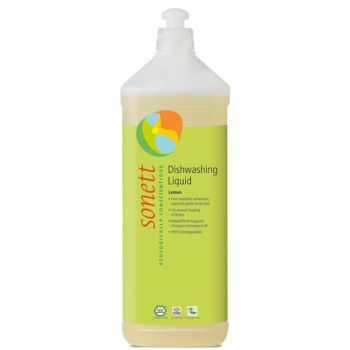 Detergent ecologic pentru spalat vase lamaie Sonett 1L ieftin