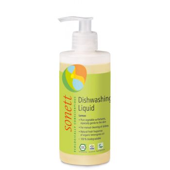 Detergent ecologic pentru spalat vase lamaie Sonett 300ml