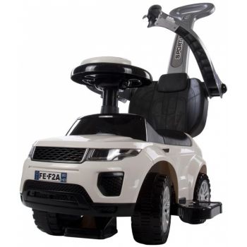 Masinuta de impins Eurobaby Range Rover 614W Alb