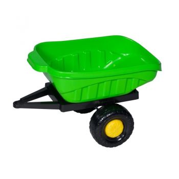 Remorca pentru tractor cu pedale copii 60 x 50 x 38 cm verde ieftina