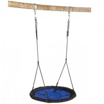 Leagan cuib pentru 3 copii, Max 150 kg, albastru cu negru, Swibee, KBT 190.007.004.001
