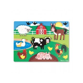 Puzzle din lemn Ferma Animalelor ieftin