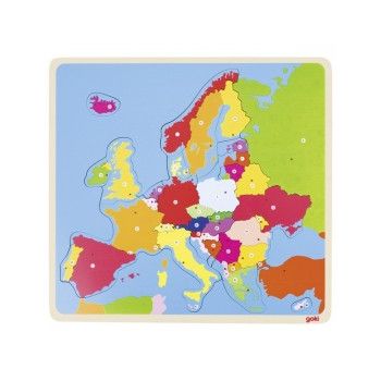 Puzzle din lemn, Harta Europei, 35 piese ieftin