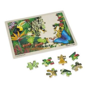 Puzzle din lemn padurea tropicala Melissa and Doug