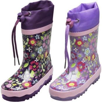 Cizme de cauciuc cu flori Cizme de cauciuc cu flori