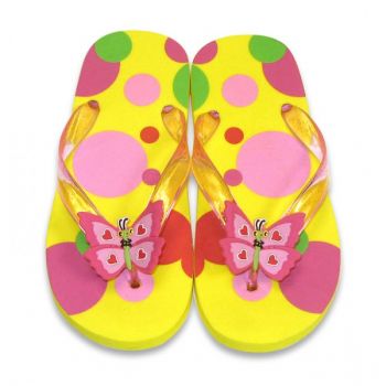 Papuci de baie plaja copii Bella Butterfly, masura 26-28