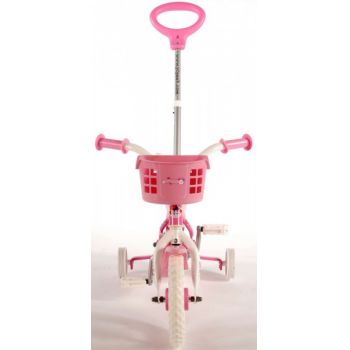 Bicicleta pentru fete 10 inch cu roti ajutatoare si cosulet Volare Yipeeh