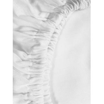 Cearceaf alb KidsDecor cu elastic din bumbac 70 x 140 cm ieftina