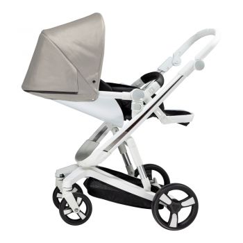 Carucior Bebumi Space 2 in 1 Gray Light cadru alb la reducere