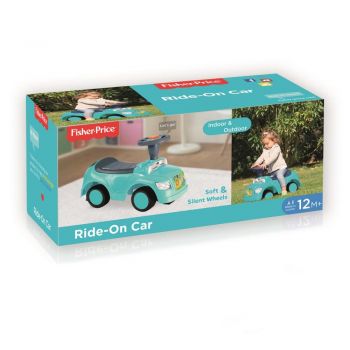 Masinuta copii Ride-On fara pedale Fisher Price, volan cu sunete, spatiu de depozitare sub scaun, destinata copiilor cu o greutate de maxim 23 kg