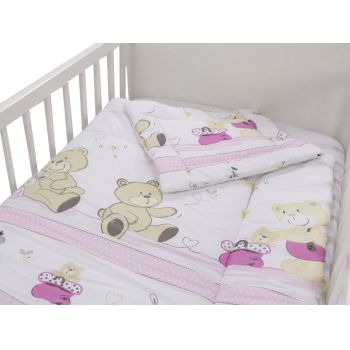 Lenjerie Teddy Play Pink 3 piese 140x70 ieftina