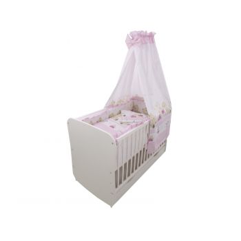 Lenjerie Teddy Play Pink 5+1 piese M1 140x70 cm