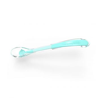 Lingurita din silicon pentru bebelusi Baby Ono Smile turcoaz