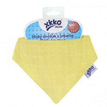 Esarfa din bumbac organic Wax Yellow XKKO