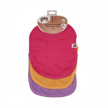 Set 3 bavete din bambus Red Sky Mix XKKO