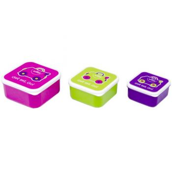 Set cutiute Trunki Snack Pots pink de firma originala