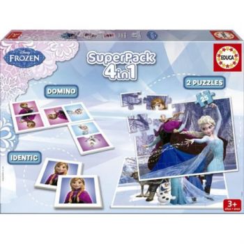 Joc Frozen Superpack 4 in 1 Educa ieftina