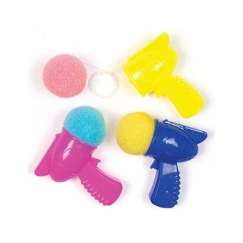 Set 6 pistoale cu minge din burete Space Sponge Shooters